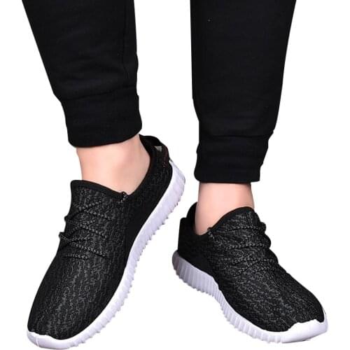 Mounchain Mens Black Running Shoes Fashion Casual Breathable Non-slip Sports Shoes Women Walking Sneakers