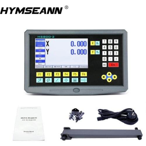 Multilingual 2 Axis Milling Lathe LCD DRO Digital Readout Display AC110V/220V TTL For Sino, Easson, HXX, Rational Linear Scales