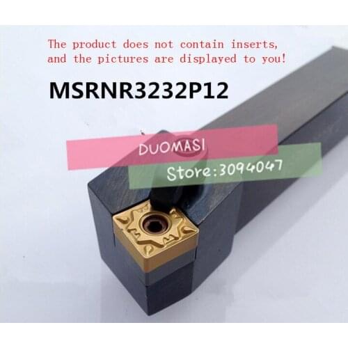 MSRNR3232P12 32*32*170MM,Metal Lathe Cutting Tools Lathe Machine CNC Turning Tools External Turning Tool Holder M-Type MSRNR/L