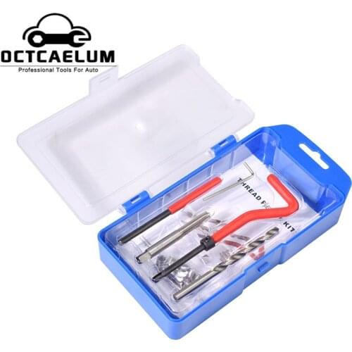 M10/M12/M14 Thread Repair Tool Kit Twist Drill Screw Thread Inserts For Restoring Damaged Threads Repair Tools