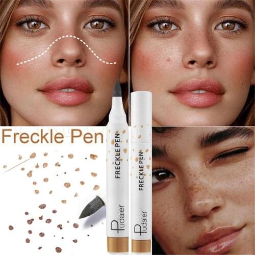 Natural Freckle Pen Soft Brown Freckle Pen Makeup Waterproof Dot Spot Pen Create Sunkissed Look Face Contouring Makeup Tools