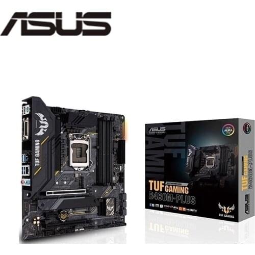 NEW motherboard For Asus TUF GAMING B460M-PLUS Original Desktop Intel B460 B460M Motherboard LGA 1200 i7/i5/i3 USB3.0 M.2