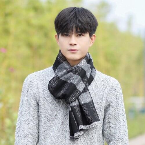 Newest fashion design casual scarves winter Mens cashmere Scarf Warm Neckercheif Modal Scarves men big size