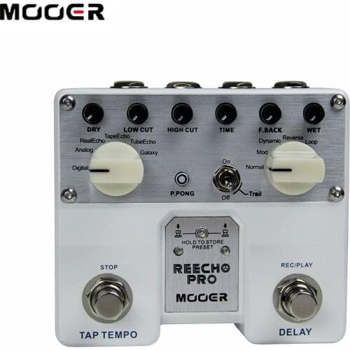 NEW MOOER Reecho Pro Digital reverb pedal/guitar pedal Combination of sound effects