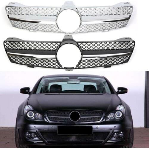 Front Racing Center Grille Facelift Bumper Grill For Mercedes Benz W219 CLS Class 2005 2006 2007