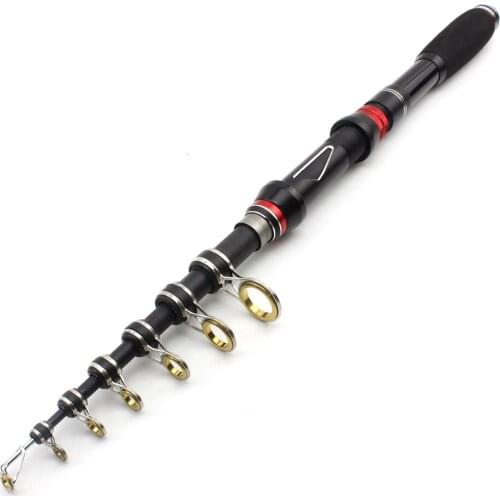 1.5m1.8m2.4m Portable ultrashort Fishing Spinning Rod carbon fishing pole telescopic Travel fishing rod Tackle lure 30-60g