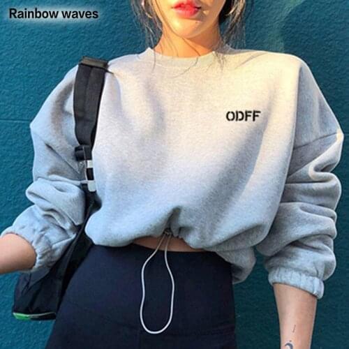 Rainbow waves Women's Sweatshirts With Inscriptions