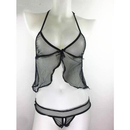 Sexy Nightgowns Lace Women Erotic Lingerie Sexy Costume Home Temptation Nightwear Sleep with Briefs