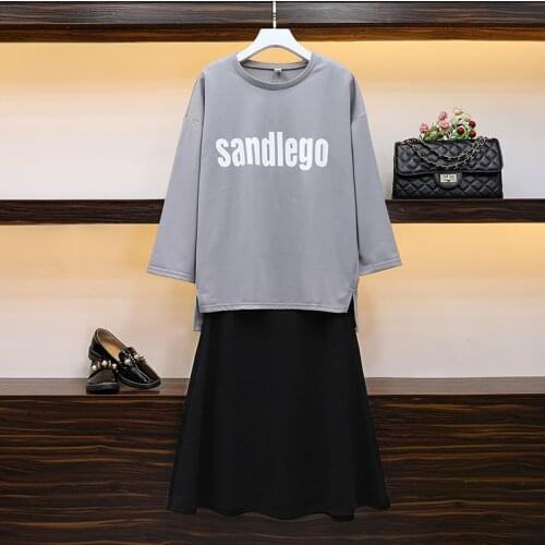 Tracksuits Plus Size oversize Letter print hooide and Spaghetti Short Dress Sleeveless casual Dress two piece set