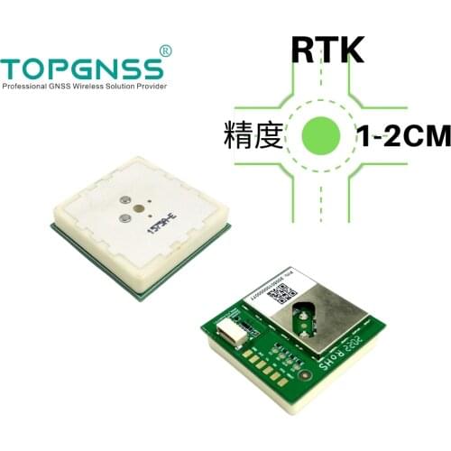 TOPGNSS new small volume RTK rover GPS module, differential FIXED receiver antenna RTCM3.X protocol, high precision agriculture