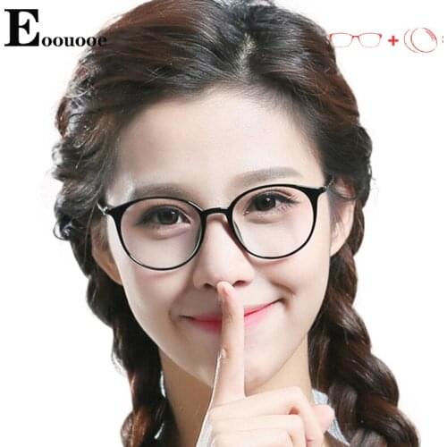 TR90 Round Glasses For Women Men Fashion Prescription Glasses Optical Lenses Anti Blue Ray Lens Photochromic Progressive