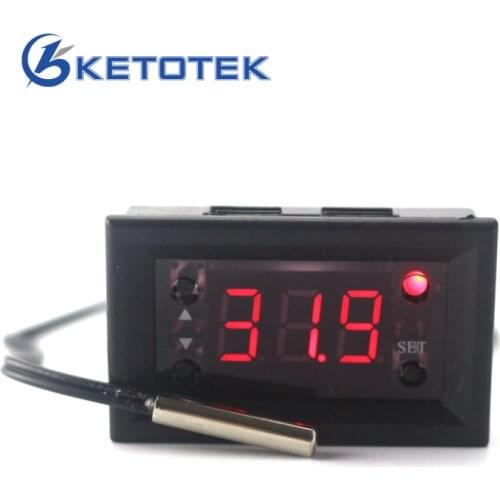 W1218 Digital Thermostat DC 12V -20~100C Temperature Controller Regulator for Incubator Termostat