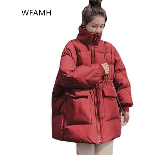 Женские красные куртки Wfamh China At AliExpress