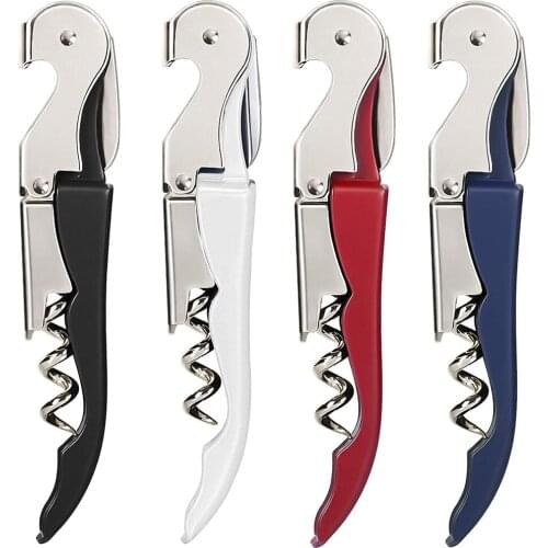 4Pcs Wine Opener Heavy Duty Stainless Steel Red Wine Key Foil Cutter For Servers Bartenders Classic Corkscrew Beer Bottle Opener