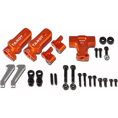 450 Flybarless Helicopter Part Tarot Split type DFC Main rotor head Orange TL48025-03