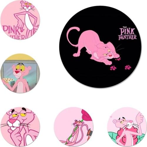 58mm The Pink Panther Badge Brooch Pin Accessories For Clothes Backpack Decoration gift