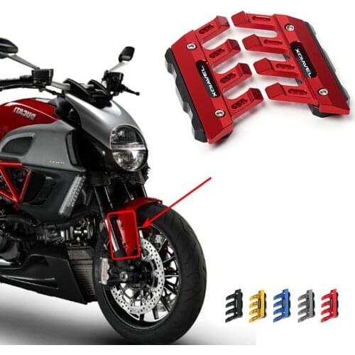 For Ducati DIAVEL XDiavel Cardon Motorcycle CNC Aluminum mudguard side protection block front fender slider Accessories