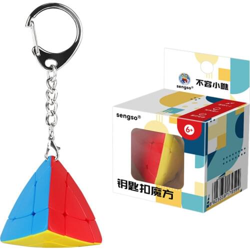 Zcube Key Chain Cube Mini 3x3 3x3x3 Small Magic Cube Sticks Stickerless 3cm Creative Smart Cube Hang Decorations