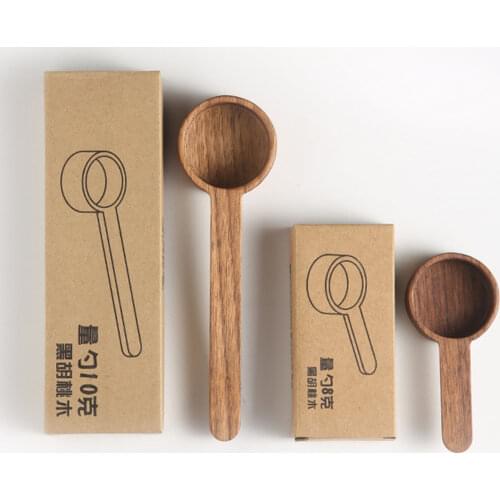 Wooden Coffee Spoon Measuring Spoons Eco-friendly Household Measuring Tool for Measuring Coffee beans Oats Oatmeal Dried fruits