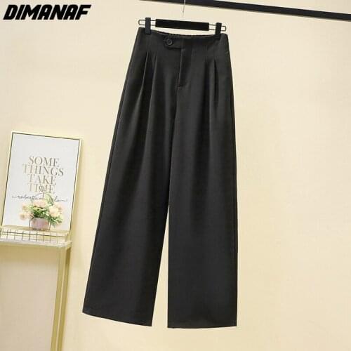 DIMANAF Women's Wide Trousers