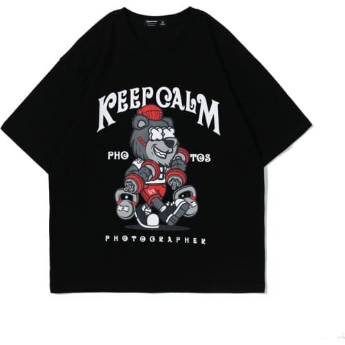 2021 New Summer Cotton Fashion Brand Short Sleeve T-shirt For Man Oversized Men Hip Hop Mens Graffiti Cartoon Printed T-shirts