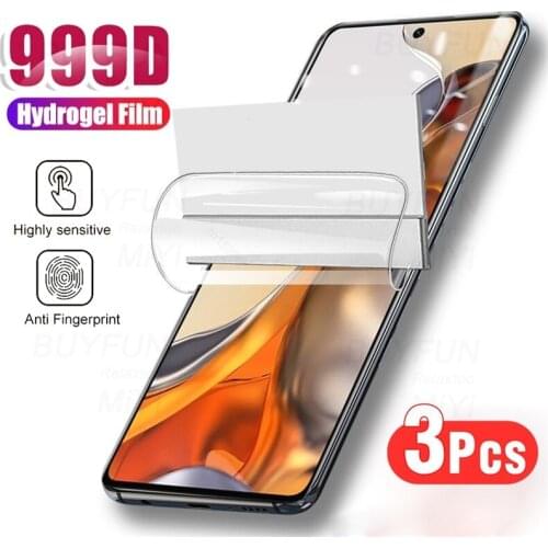 3PCS Hydrogel Film For Xiaomi 11T Pro Back Front Screen Protectors Not Glass On Xiaomi11T Xiomi Mi11T Mi 11 T Pro 5G 2021 6.67
