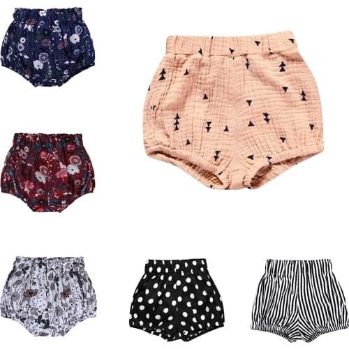 Brand Newborn Toddler Kids Baby Boy Girl Cotton Bottom Infant Bloomer Briefs Diaper Cover Panties Kids Bloomers Baby Shorts 0-6Y
