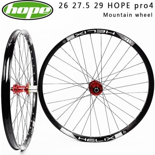 26 27.5 29er bicycle mountain bike wheel HOPE pro4 142*12 100*15 barrel axle QR aluminum mountain bike wheel 29MM wide