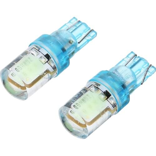 2Pcs High Brightness T10 194 W5W COB LED Car Silica License Plate Width Light Bulb Ice Blue Car License Plate Width Lamp 12V
