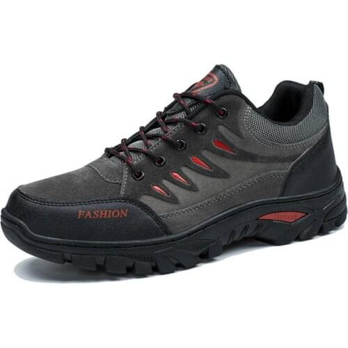 Men Autumn Winter Warm Plush Waterproof Leather Sneakers Mens Breathable Light Weight Outdoor Male Hiking Work Shoes Size 39-45