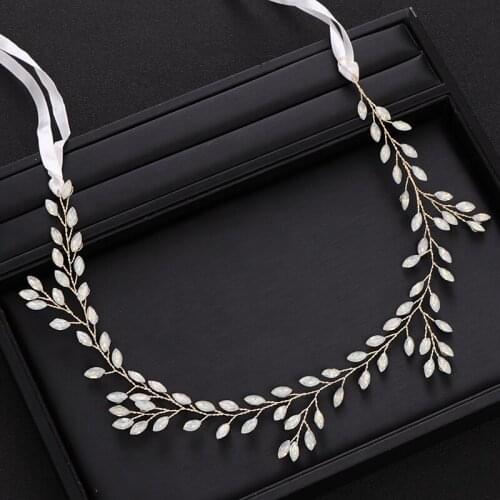 Trendy Colored Rhinestones Crystal Headband tiara Gold Bridal Headpiece Women Hair Vine Hair Jewelry Wedding Hair Accessories