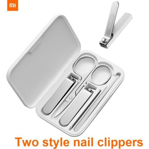 Xiaomi Mijia Splashproof / Five-piece Set Stainless Steel Nail Clippers Set Trimmer Pedicure Care Clippers Earpick Nail File