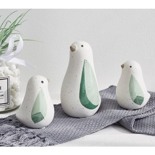 Bird Desktop Ornaments Home Decoration Animal Elements Modern Simplicity Creative Handmade Ceramic Crafts Cartoon Cute Style