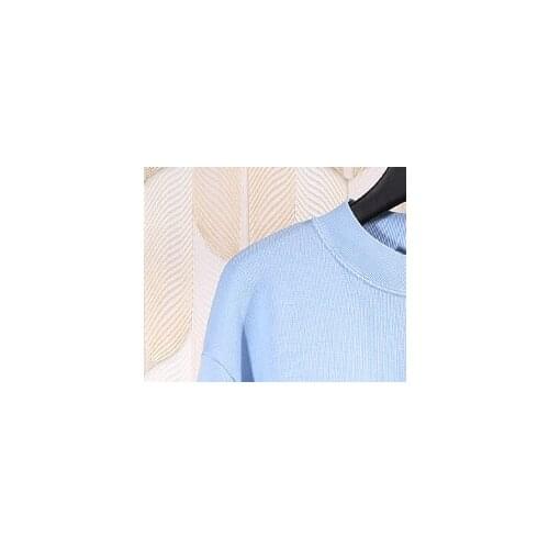 New Sweatshirts Womens Long-sleeved Simple Coconut Tree Embroidery Casual Letter Top Women HD506