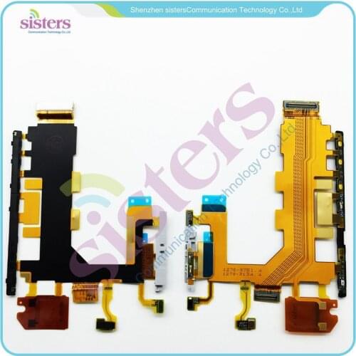 Wholesale Volume Key+Power on/off button+Microphone Flex Cable For Sony Xperia Z2 L50W D6502 D6503 D6543