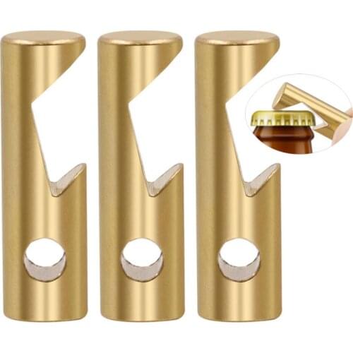 Beer Bottle Opener Tool Outdoor Portable Personalized Keychain Pendantmini Brass Bottle Opener Kitchen Bar Tools Accessories