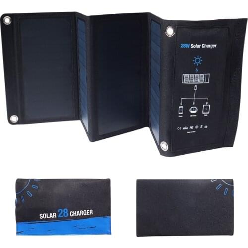 Solar Panel 5V 2A Solar Charger Portable Solar Battery Chargers Charging for Phone for Hiking Camping Outdoors