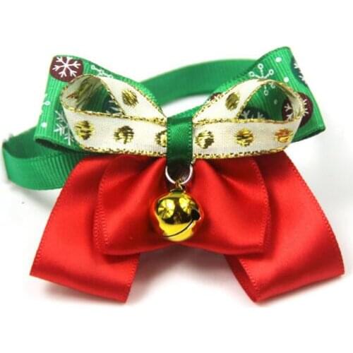 Xmas Pet SuppliesPet Cat Bow ties Neckties Shinning Pet Weeding Accessories Pet Dog Grooming Party ProductsDog accessories