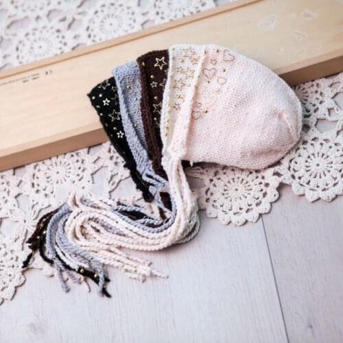 Newborn Photography Props Hat Star Knitted Hat Cap Baby Photography Props Newborn Hat Baby Accessories