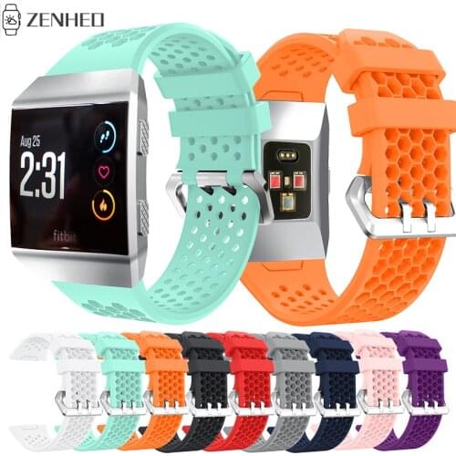 Silicone Wtist Band For Fitbit Ionic Smart Watch Band Replacement Breathable Watch Strap for Fitbit Ionic