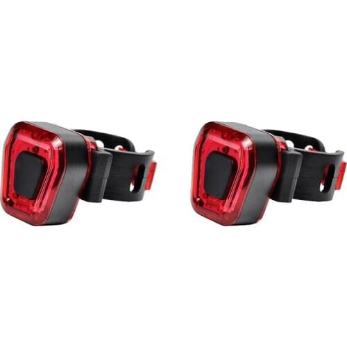 Bike Tail Light 2 Pack,USB Rechargeable Rear Bike Light Bright LED Bicycle Light Cycling Waterproof Fits Mountain Bike