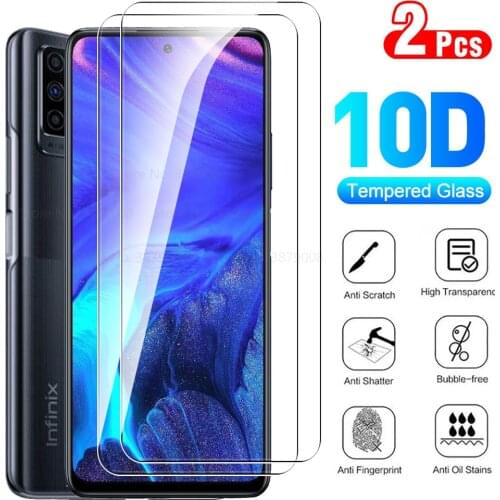 2PCS Protective glass For Infinix Note 10 Pro Phone Screen protector Film For Infinix Note10 Pro 10Pro nfc Tempered Glass Film