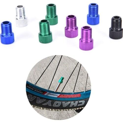 5PCS/lot Bicycle Bike Tire Valve Adapter Presta to Schrader Tube Pump Tool Converter Color Random