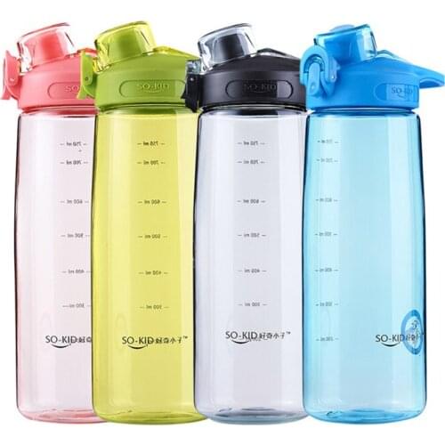 500ml/750ml/1000ml Sports Water Bottle Durable Unbreakable Plastic Leak-Proof My Drink Bottle Eco-Friendly Waterbottle Drinkware
