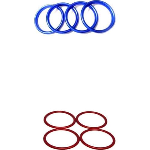 8x Car Air Vent Outlet Rings Sticker Decoration Cover Trim fit for Audi A3