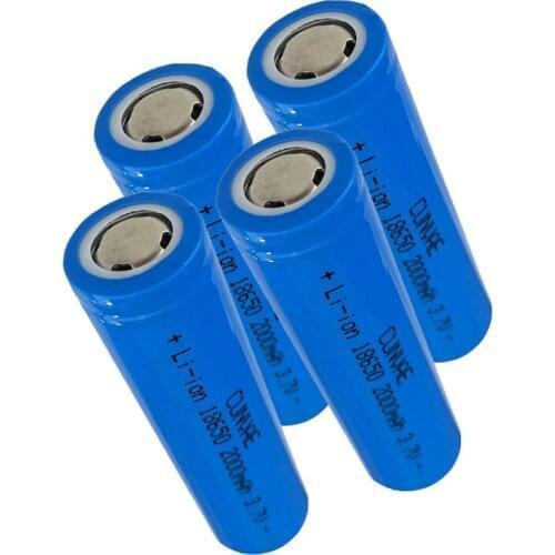 4pcs Original 18650 ICR18650 3.7V 2000mAh USB Rechargeable Li-ion Battery for Flashlight Electric Mouse Toy Battery