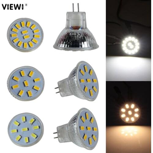 Ampoule led gu4 12v 24V 35mm MR11 spotlight glass cup mini 12 24 v volt 1W 2W spot bulb lights under cabinet energy saving lamp