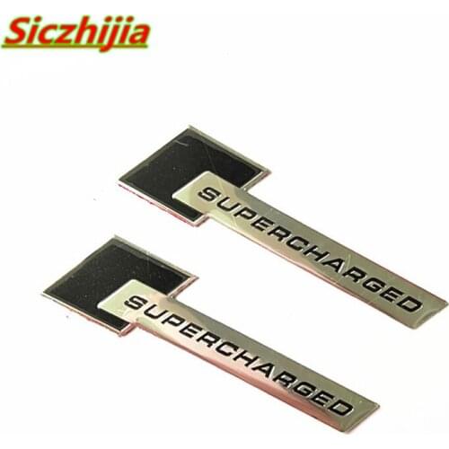 Aluminum racing supercharger badge sticker, auto parts for Jaguar XF XJS XJ XK S-TYPE X-TYPE XJ8 XJL XJ6 XKR XK8 X320 X308