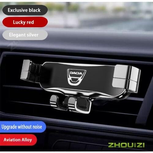 For Dacia Duster Logan Sandero Stepway 2 Dokker Lodgy Car Mobile Phone Holder Air Outlet Clip GPS Mount Stand Car Accessories