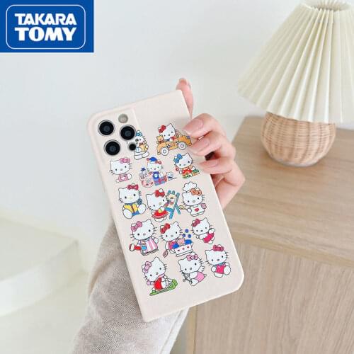 TAKARA TOMY HelloKitty Original Phone Case for IPhone7/8P/X/XR/XS/XSMAX/11/12Pro/12Phone Couple Case Cover